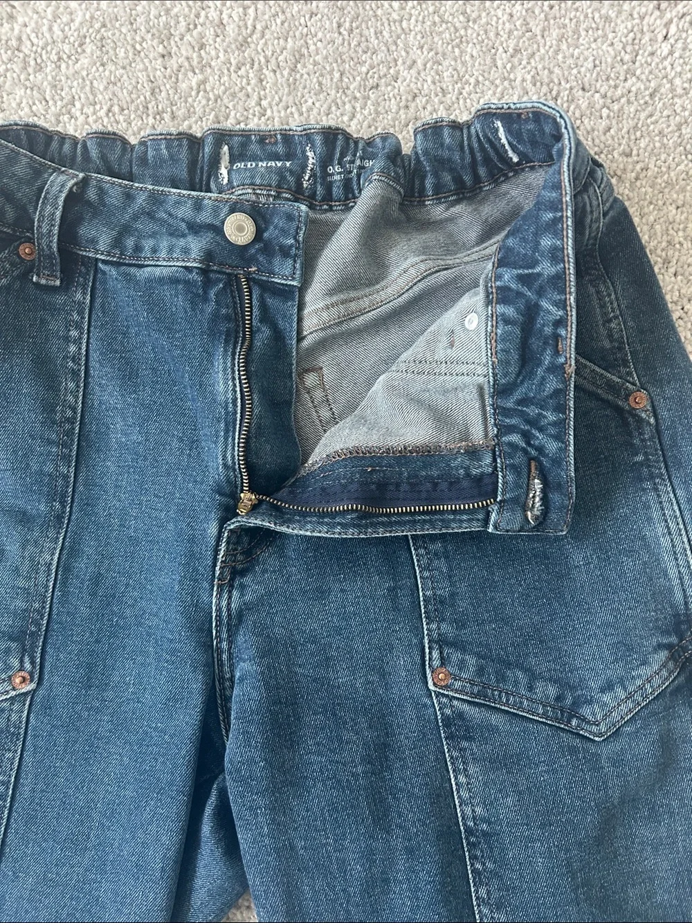 Old Navy OG High Rise Straight Jeans - Picture 5 of 8